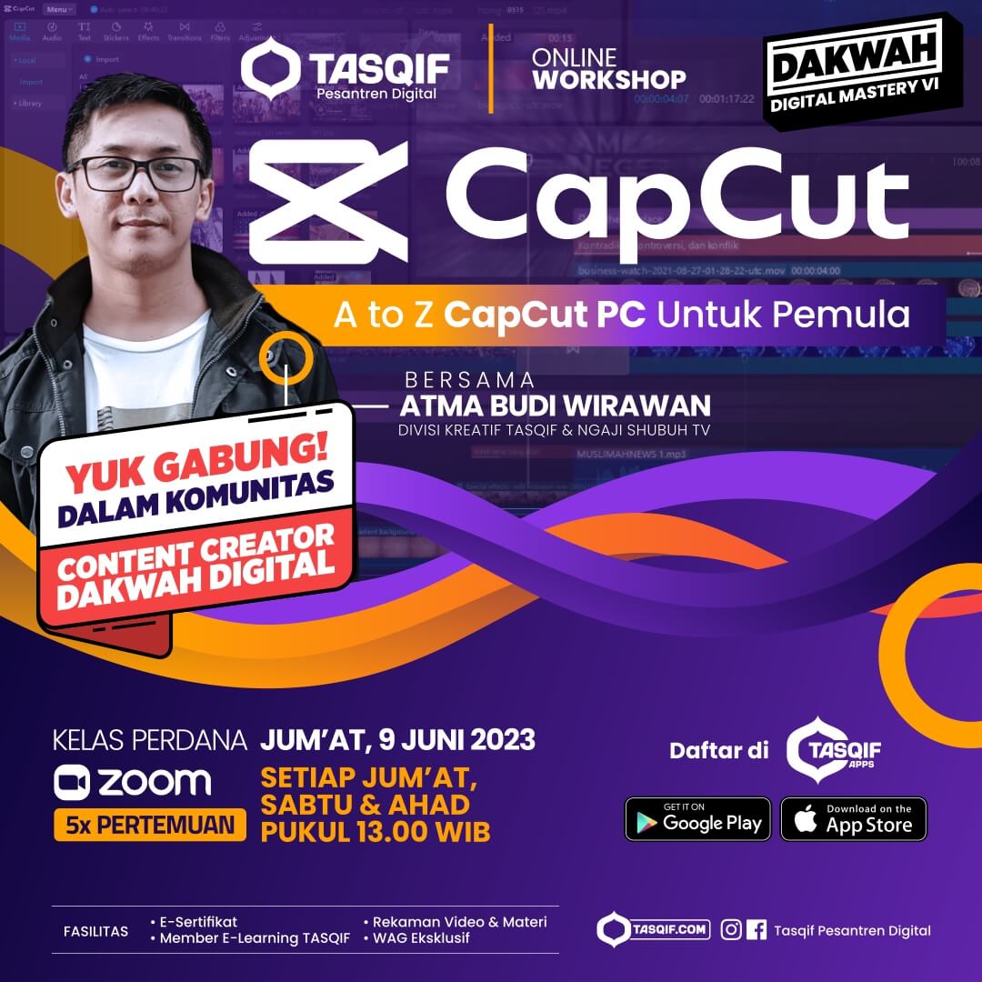 A to Z CapCut PC Untuk Pemula | Dakwah Digital Mastery VI